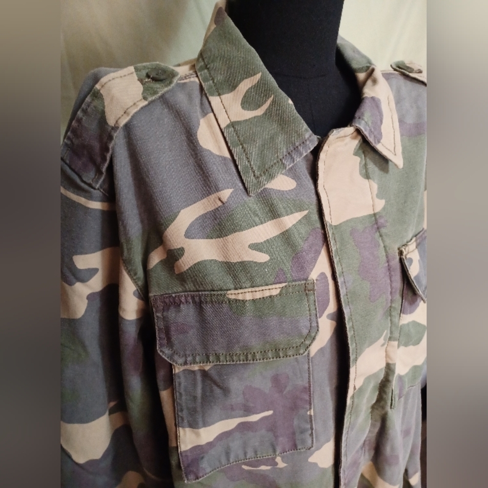 Arrow Blue Jeans Co. Camouflage Army Military Hunting Field Jacket - Picture 6 of 16